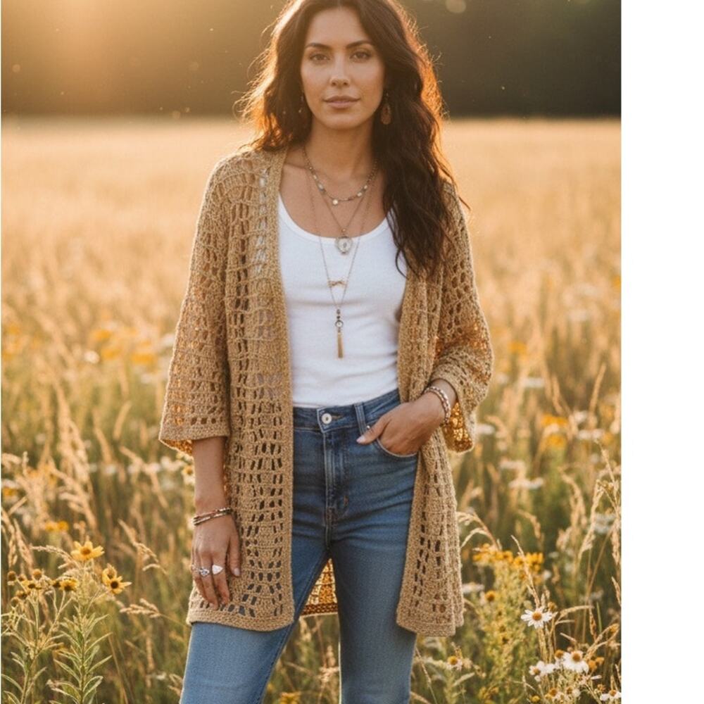 Vintage J.H. Collectibles Bohemian Cardigan Sweater